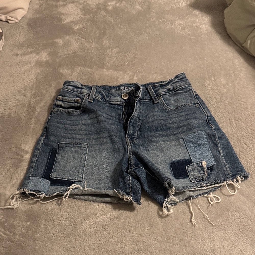 Maurices Distressed Blue Jean Shorts
